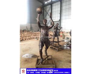 校园打篮球系列铜雕塑